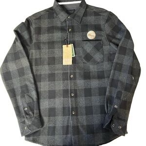 Nomad Charcoal and Black Plaid Shirt